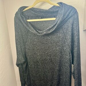 Express Charcoal Cowl Neck Sweater